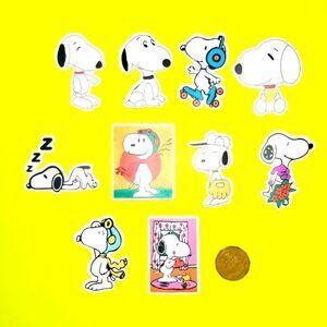 3/$20 Brand New 10x Snoopy Waterproof Stickers ##